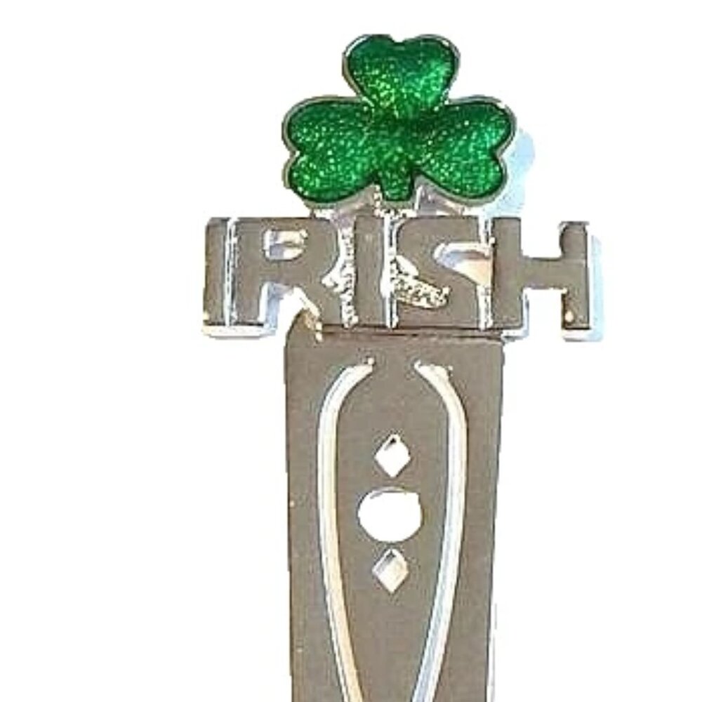 IRISH Shamrock Bookmark Green Clover Celtic Book Teacher Librarian Student Gift